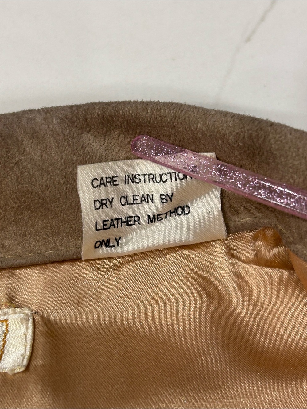 L’Americaine Los Angeles Vintage Tan Pig Suede Leather Fringe Western Jacket - Picture 11 of 14